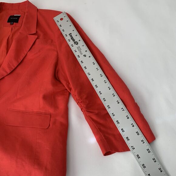 The Limited Blazer Jacket Women XXL Linen Bright Colorful Regency Career Twee - Picture 11 of 13